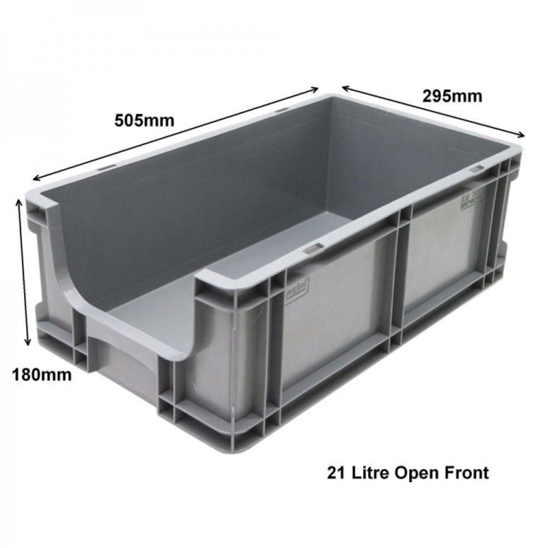 21 Litre Euro Box Half Open Front – 505mm x 295mm x 180mm – SPK18K AV