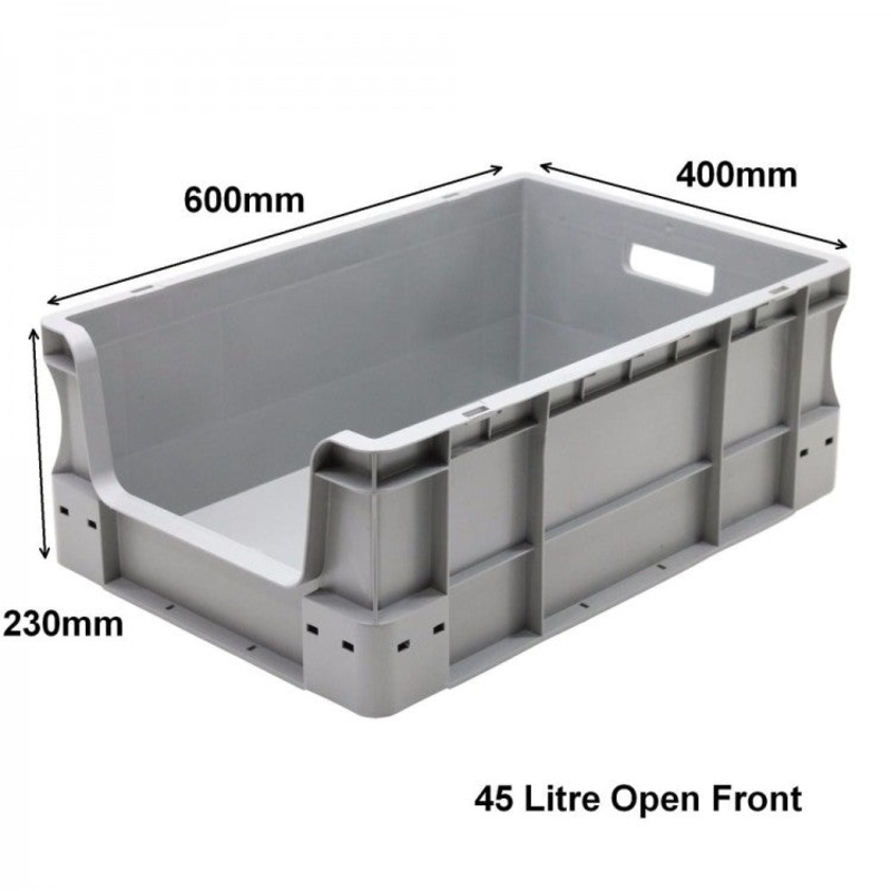 45 Litre Euro Box Open Front – 600mm x 400mm x 230mm – SPK6423AV