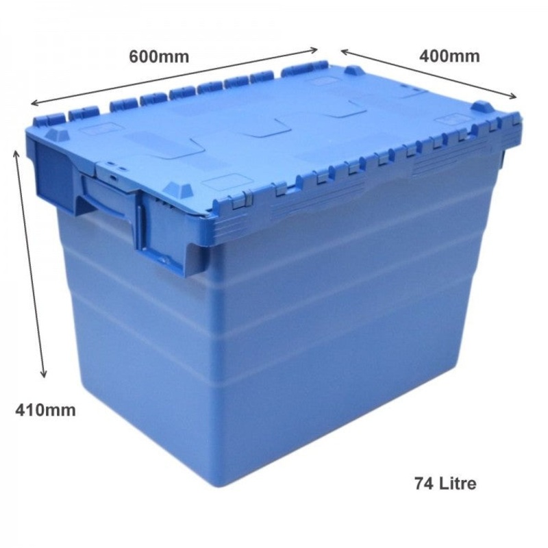 74 Litre Blue Tote Box – 600mm x 400mm x 410mm – SPKM416