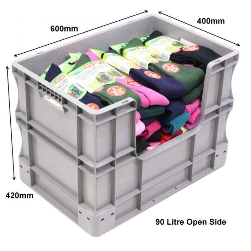 90 Litre Open Side Euro Box – 600mm x 400mm x 420mm – SPK4642AV