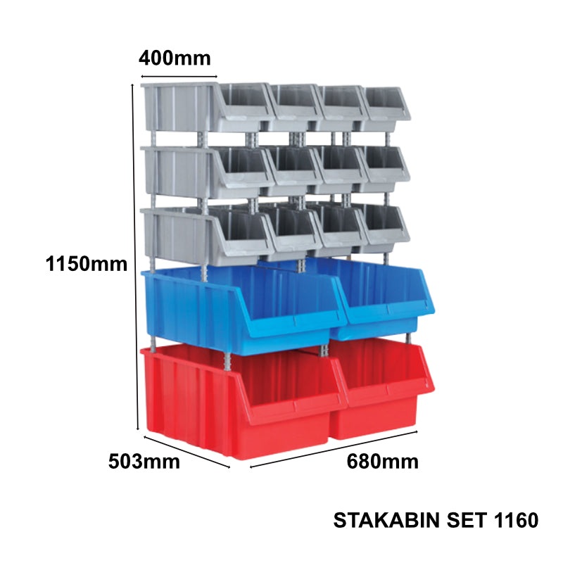 Part Bin Set PA1160 – Includes 16 Bins