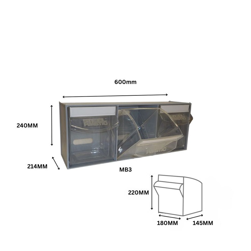 Tilt Bin MB3 – 600mm x 214mm x 240mm