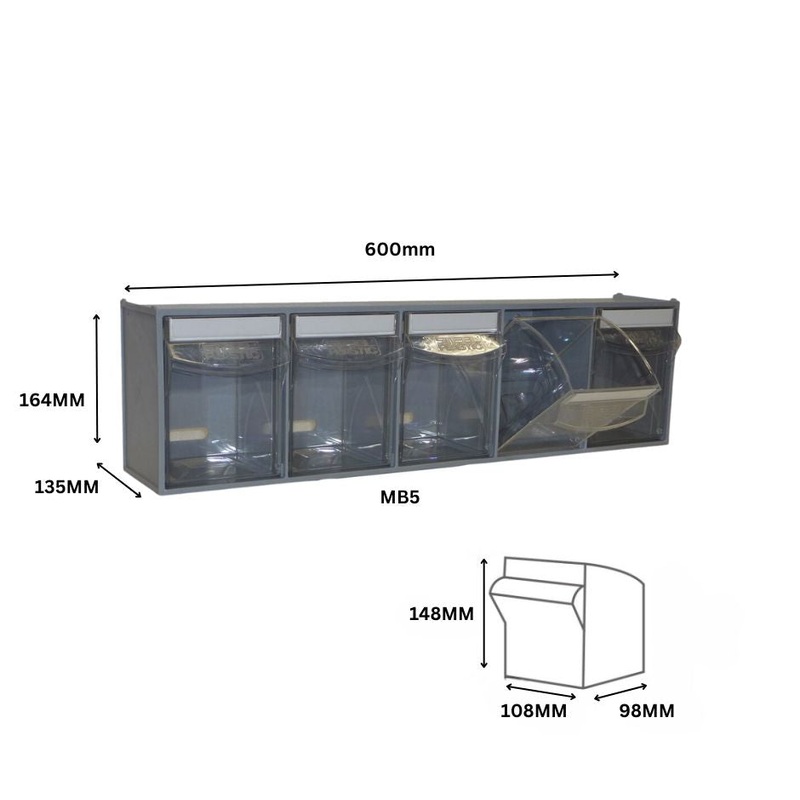 Tilt Bin MB5 – 600 x 135 x 164