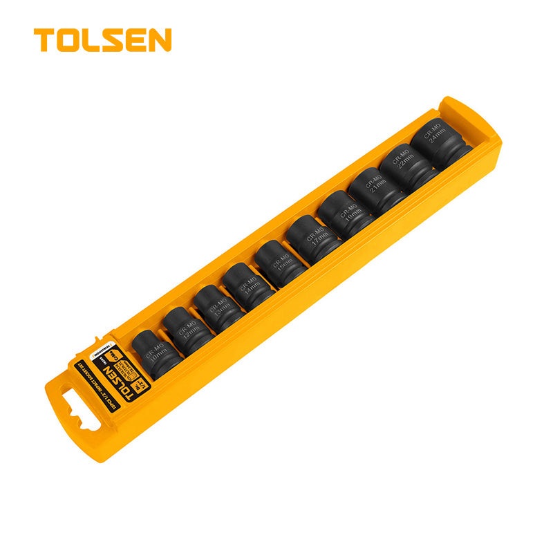10PCS 1/2 DRIVE IMPACT SOCKET SET
