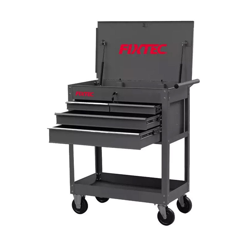 Fixtec Three Dawer Tool Cart (ift Top)
