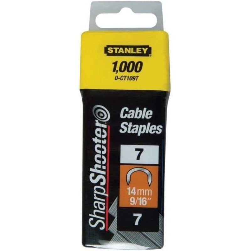 Stanley 1-CT109T 14MM/9/16Cable Staples X1000 7CT100