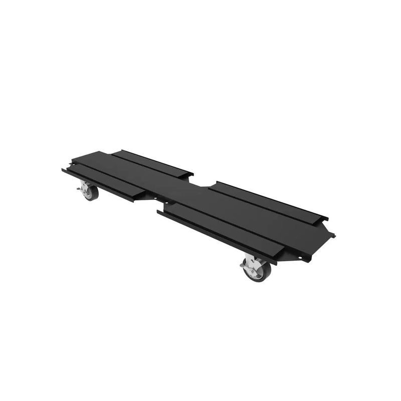 Bottom Plate with 5′ x 2 PU Casters, Dark Grey