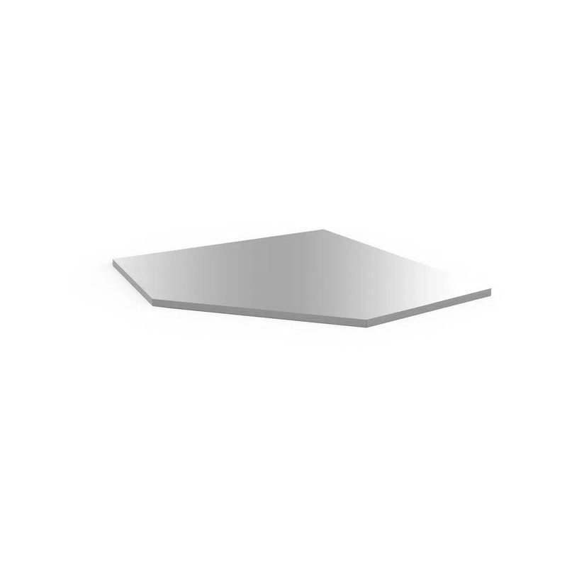Dimple Stainless Worktop, Corner Cabinet 41.85 W x 19.68 D x 1.5 H