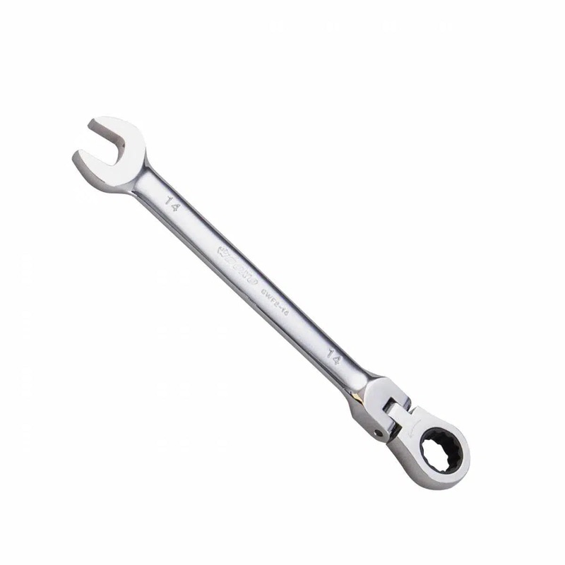 11/16 SAE Combination Ratcheting Wrench with Flex Head