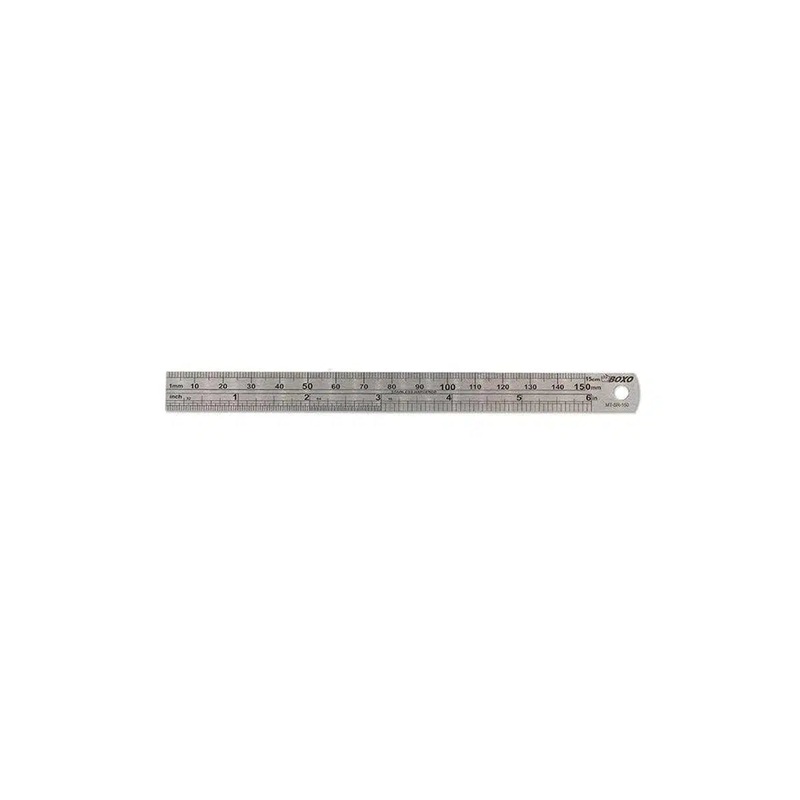 6 Steel Ruler with Conversion Table