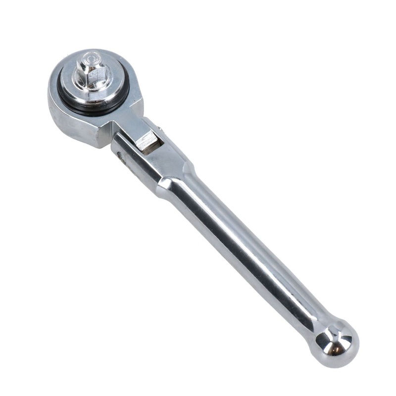 1/4 Drive Angled Offset Flexi Head Socket Ratchet