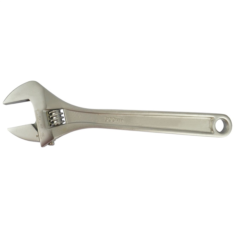 12 (300mm) Adjustable Spanner Monkey Pipe Wrench Plumbers (0-33mm) TE576