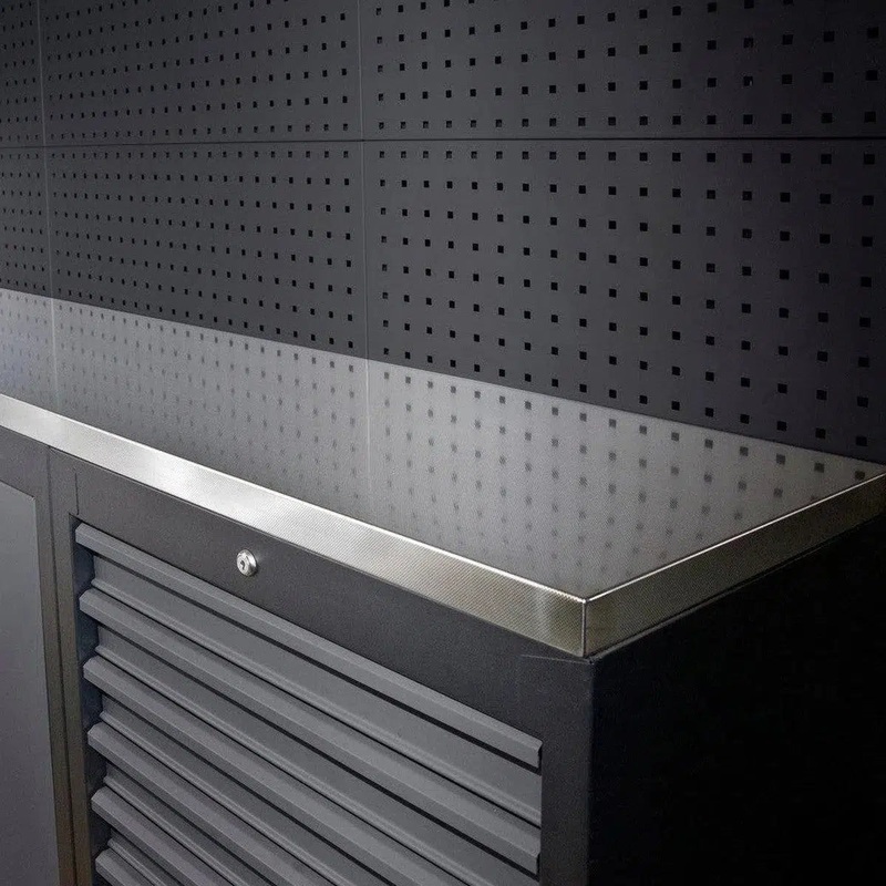 Dimpled Stainless Worktop 26.65 W x 19.68 D x 1.5 H