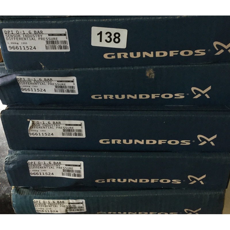 Grundfos Pressure Sensor Transducer DPI 0-1.6 Bar Model Number 96611524