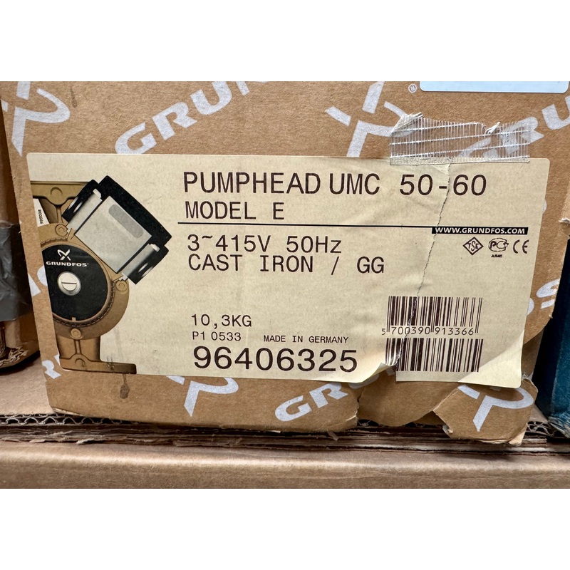 Grundfos UMC UMCD UMS 50-60 Replacement Head 415v 96406325 #4762