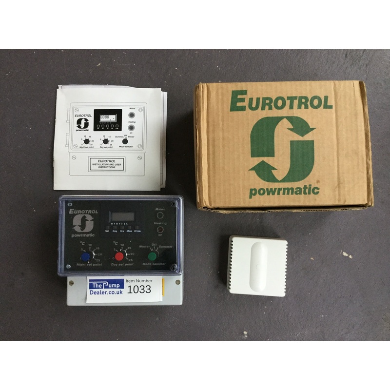 Powrmatic Eurotrol Control Unit Controls Remote Burner Time Clock #1033