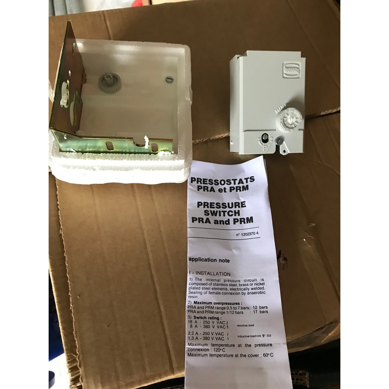 Sopac PRA Pressostat 01.01 Pressure Sensor Transducer