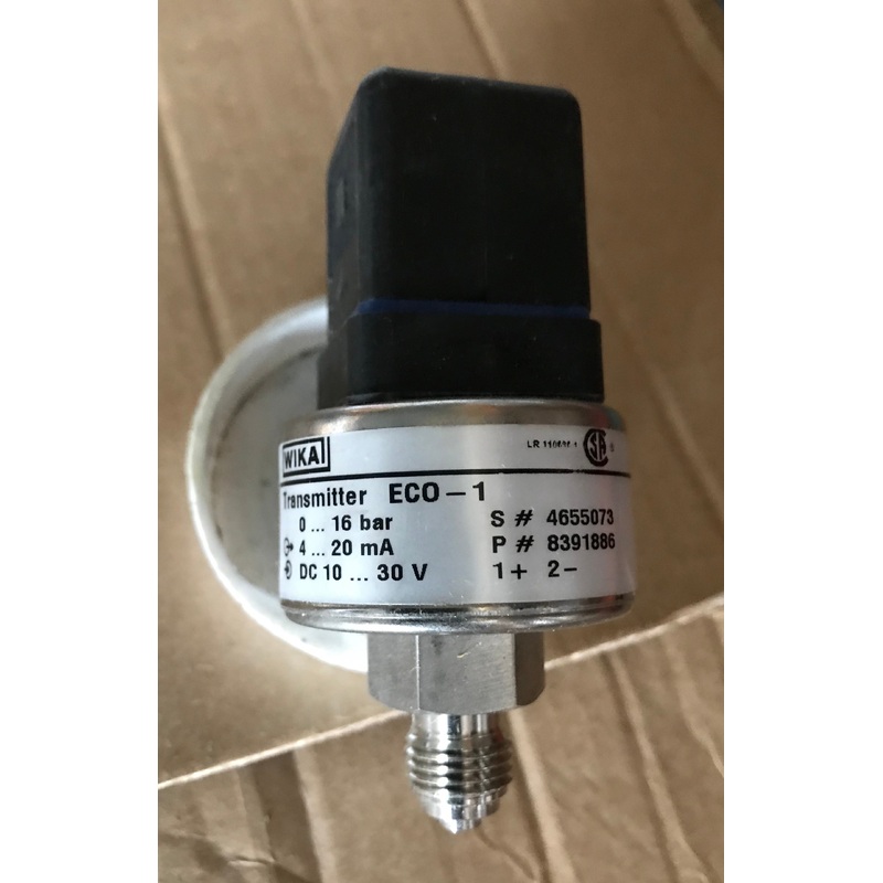 WIKA ECO-1 16 bar Pressure Sensor Transducer #1068