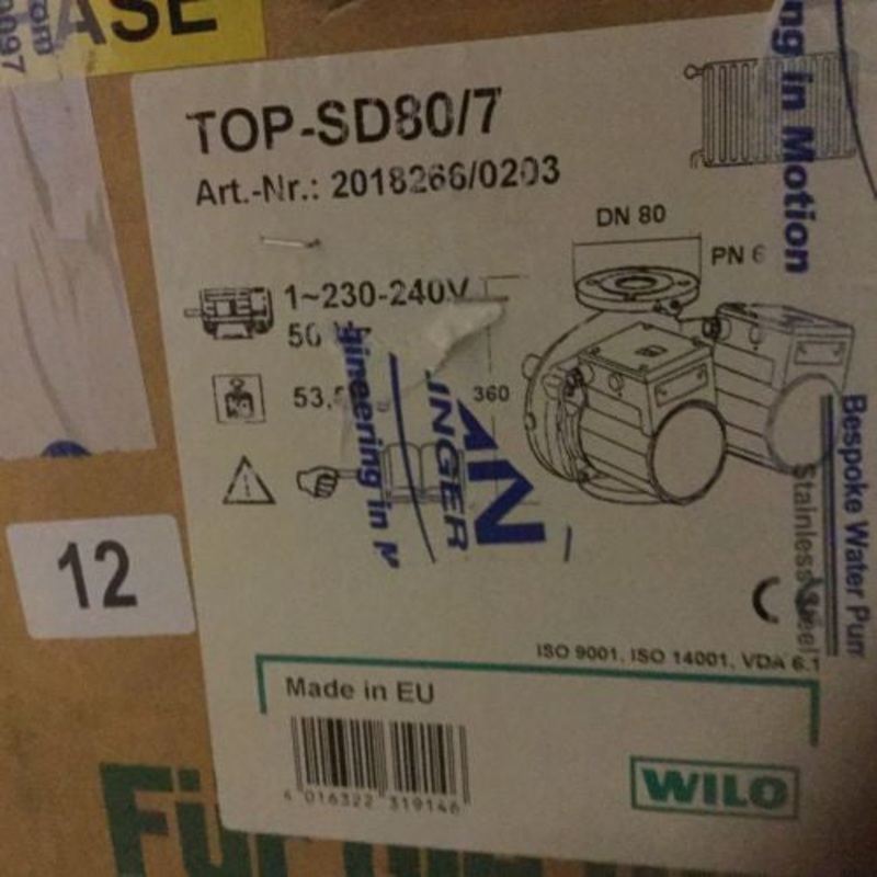 Wilo TOP-SD80/7 commercial circulator pump #12