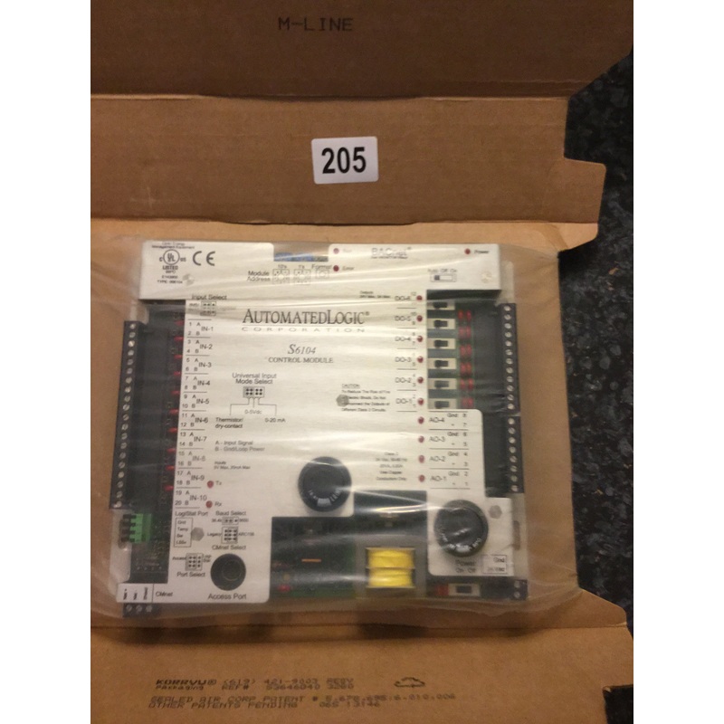 Automated Logic S6104 Control Module Bacnet HVAC BMS #205