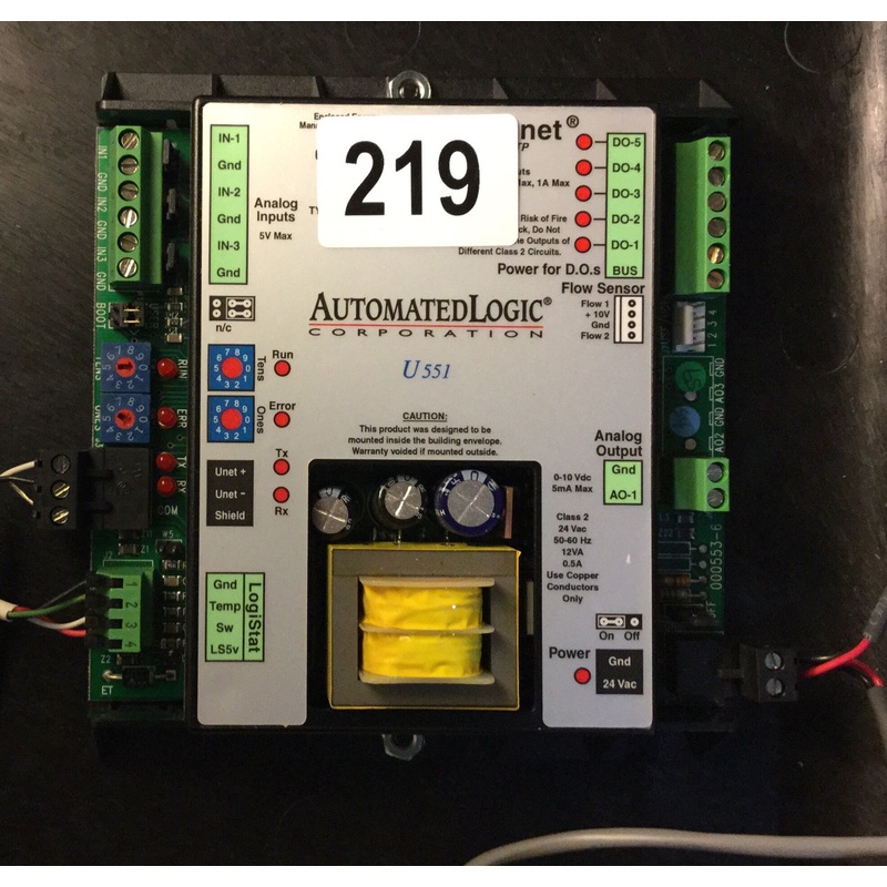 Automated Logic U551 Control Module Bacnet HVAC BMS #219