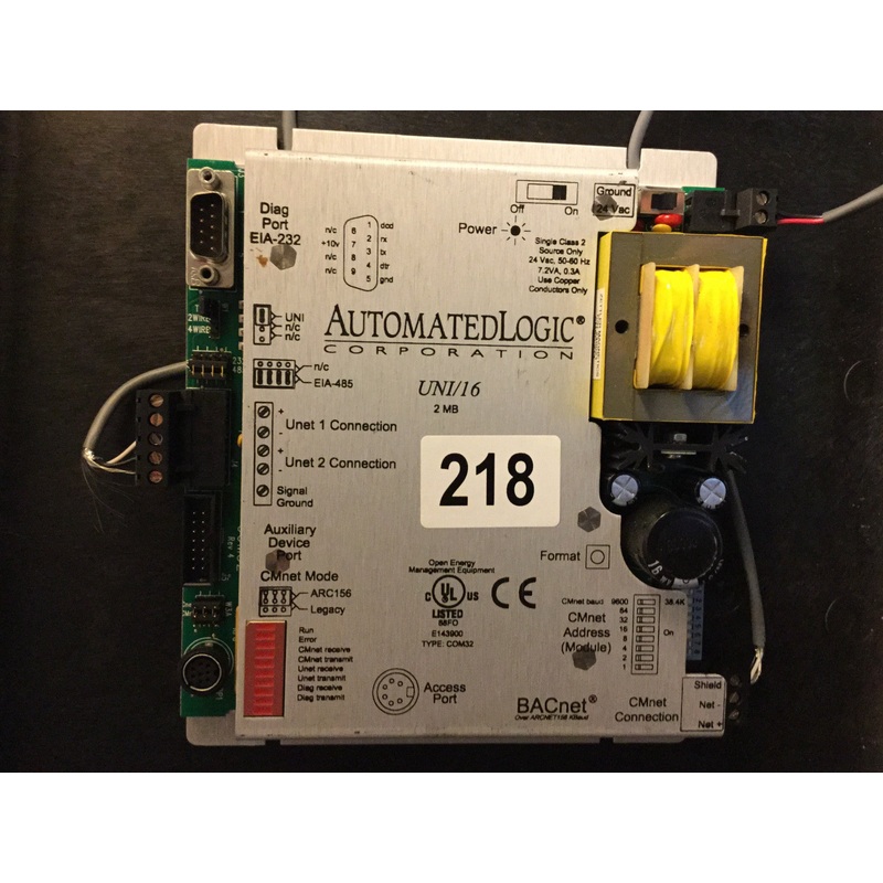 Automated Logic UNI 16 2mb Control Module Bacnet HVAC BMS #218
