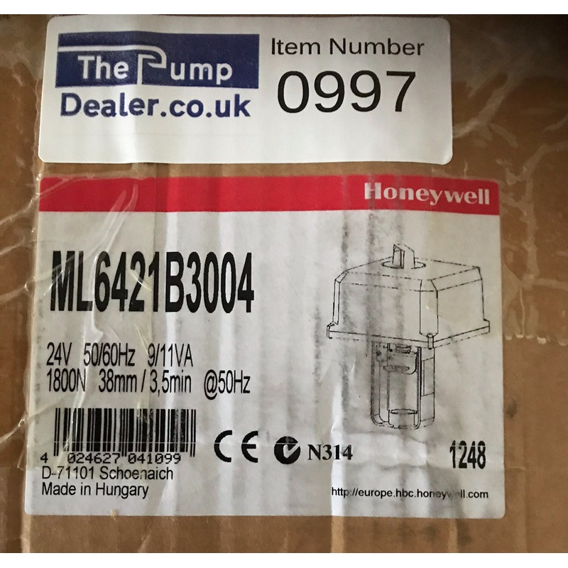 Honeywell ML6421B3004 Actuator 24v #997