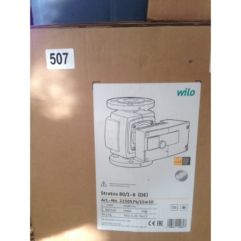 Wilo Stratos 80/1-6 (2150574) Heating circulation pump 230v #507
