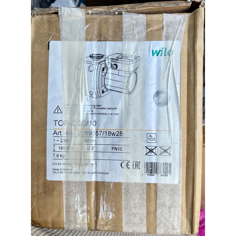 Wilo TOP Z 30/10 RG 2059857 230v Hot Water Circulator Pump Red Brass/bronze #2836