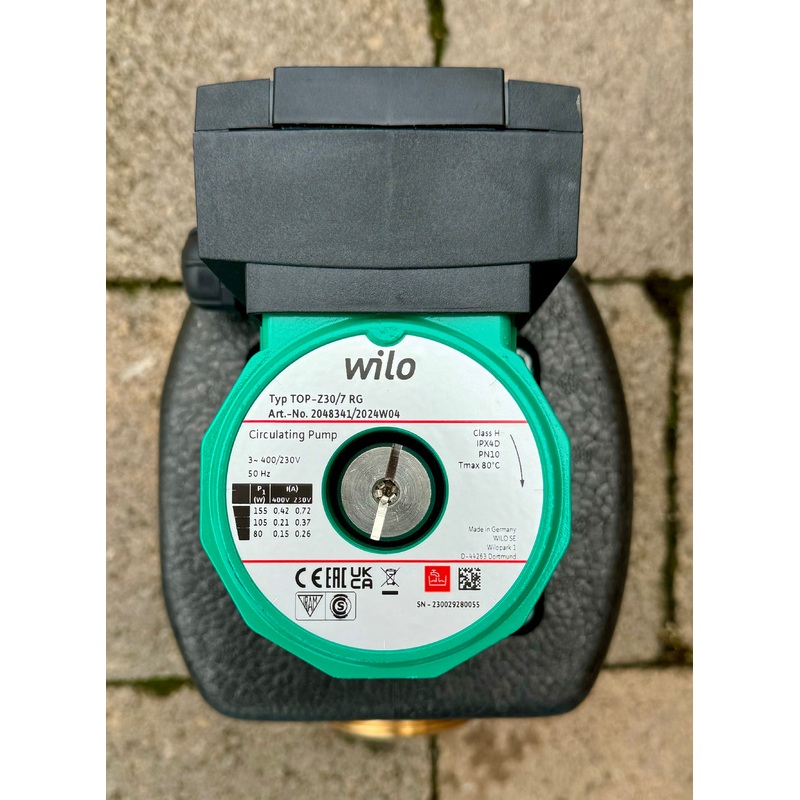 Wilo TOP Z 30/7 RG 2048341 400v Hot Water Circulator Pump Red Brass/bronze #4444