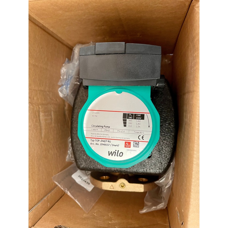 Wilo Top Z 40/7 250mm 240V 2046637 Circulator Pump Hot water drinking water #3373