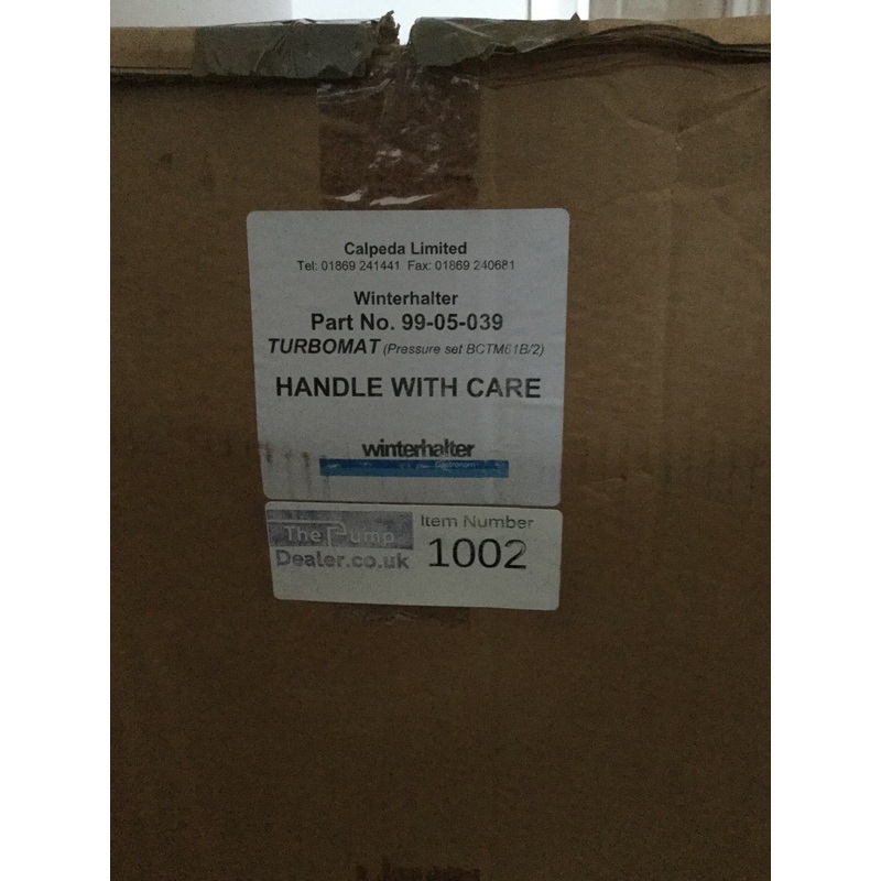 Winterhalter booster pump 99-05-039 dishwasher pump Classeq Boostermatic #1002