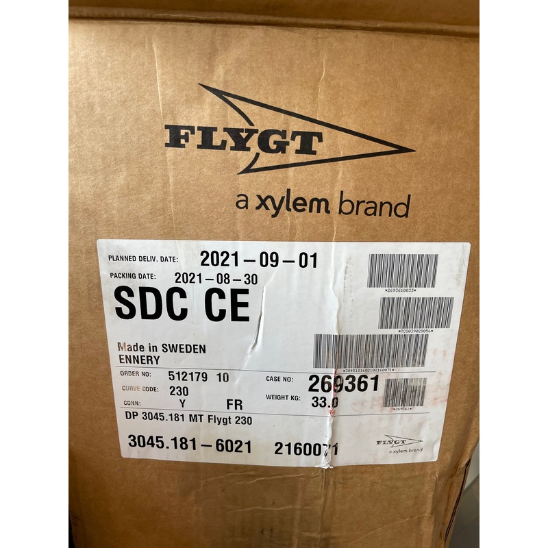 Flygt DP 3045.181 230 MT 1.2kw 400v  submersible waste water pump #3517