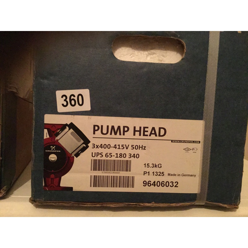 Grundfos UPS/UPSD 65-180 Circulator Replacement Pump Head 415V (96406032) #360
