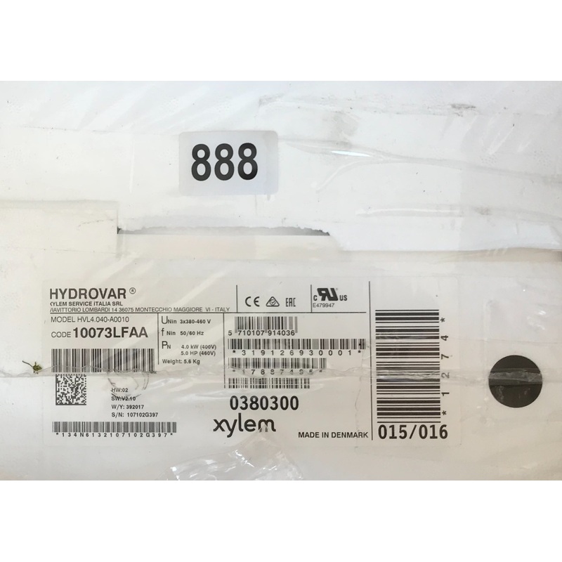 Lowara Hydrovar HVL4.040-A0010 4kw Variable Speed Drive