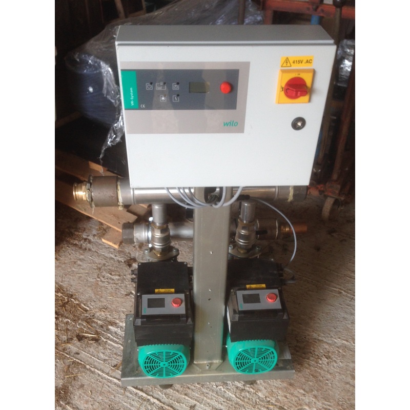 Wilo COR-2MHIE803-2G/VR-EB 4.4kw 5 bar Twin Pressure Booster pump Set 415v