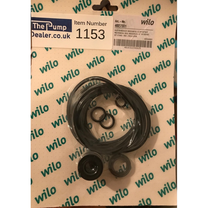 Wilo Mechanical Seal 4027301 Mvi2/4/8/16-6 Inch Ep120 Kit #1153