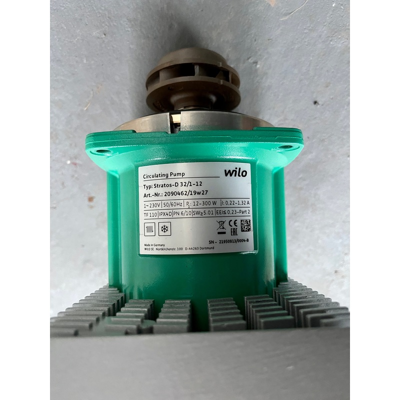 Wilo Circulating Pump – Stratos-D 32/1-12 (2090462) Replacement Head 230v #2722
