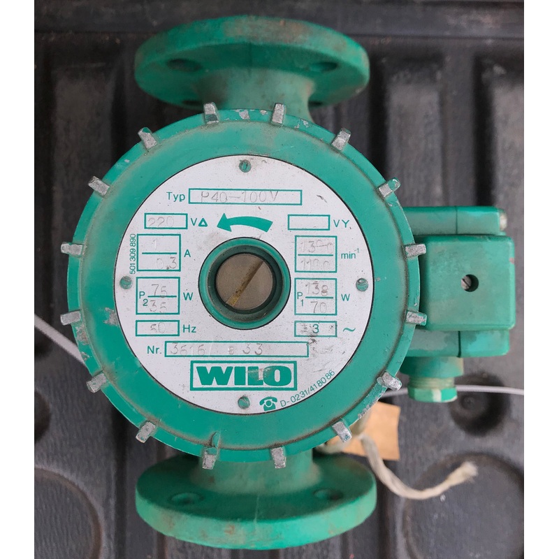 Wilo P40-100V light commercial Circulator – 220v 3ph #1447 VAT