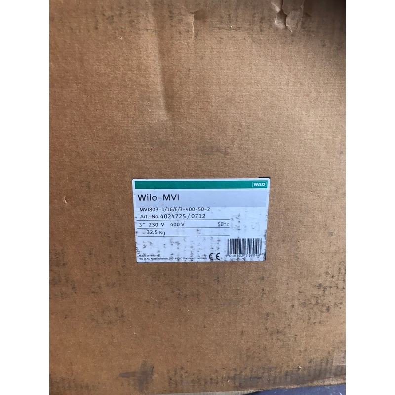 Wilo Pump MVI 803 Vertical multistage 400v #1570