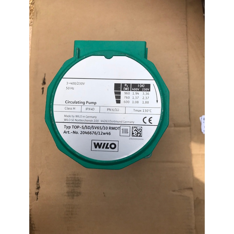 Wilo Pump Replacement Head Top-S/SD/SV 65/10 RMOT 2046676 400v #1542 VAT