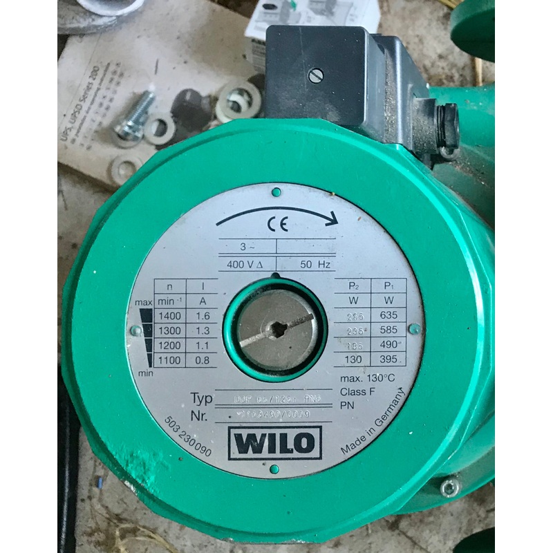 Wilo DOP 65/125r PN6 circulator Pump Replacement Head 1153490 400v #2063a