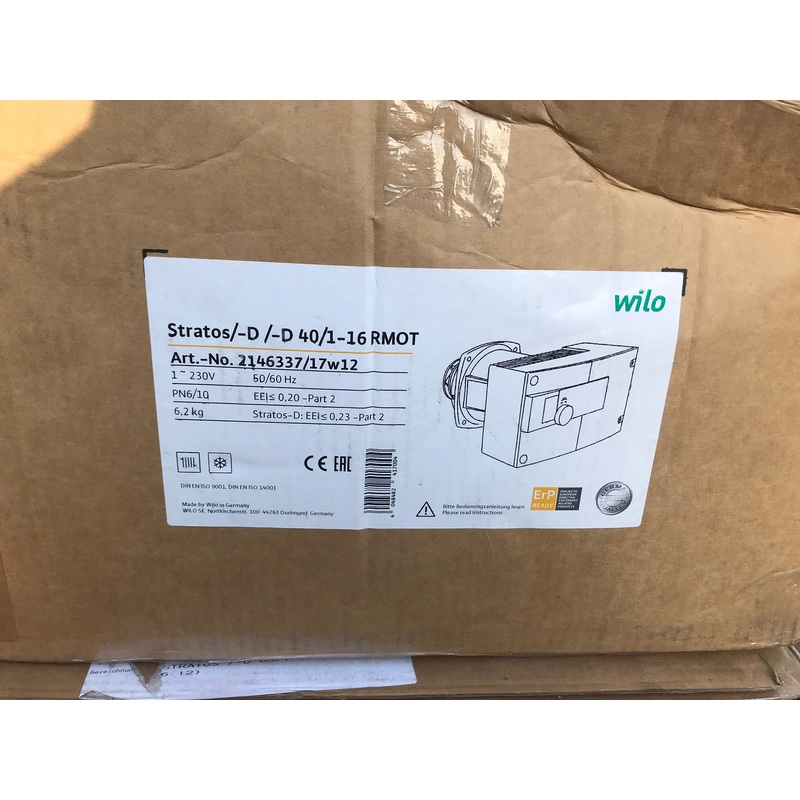 Wilo Stratos D 40/1-16 replacement head pump 2146337 #1824