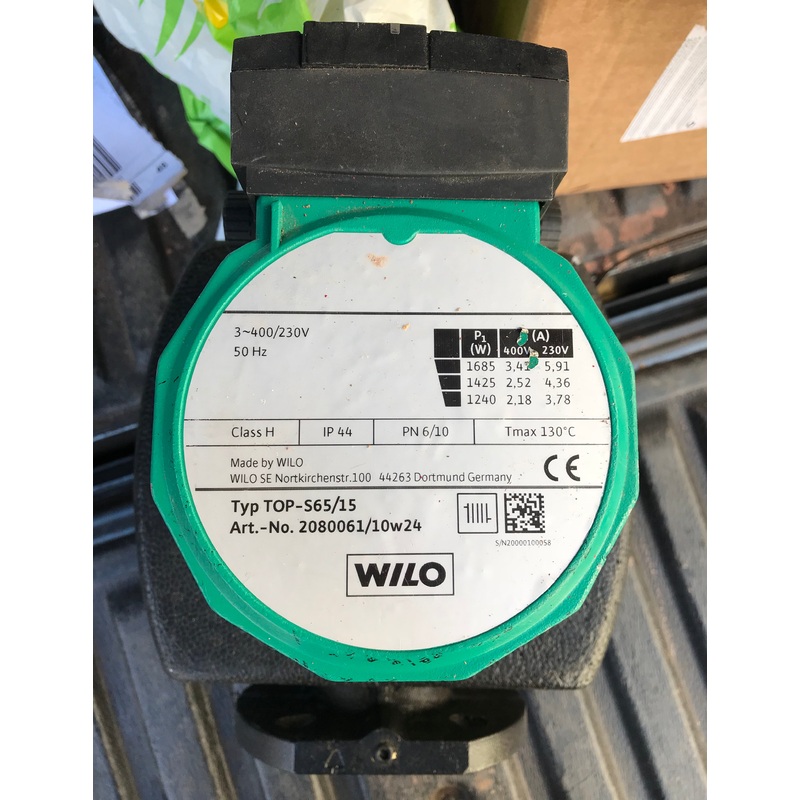 Wilo TOP-S 65/15 3ph 400v/240v circulator pump DN65 2080061 #1793