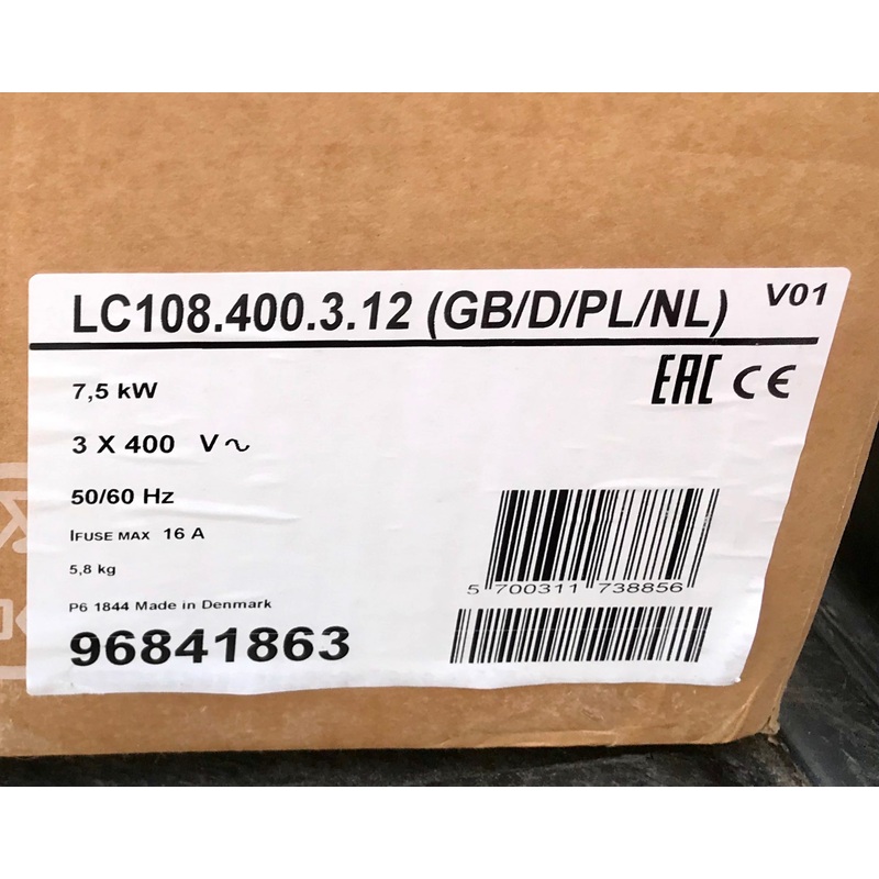 Grundfos LC108.400.3.12 7,5kW pump control panel 96841863 #2395