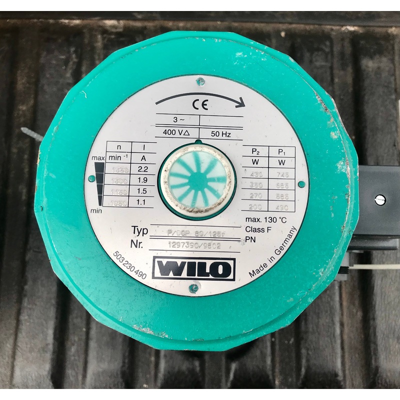 Wilo P/DOP 80/125r 415v Replacement Head DN80 #2653