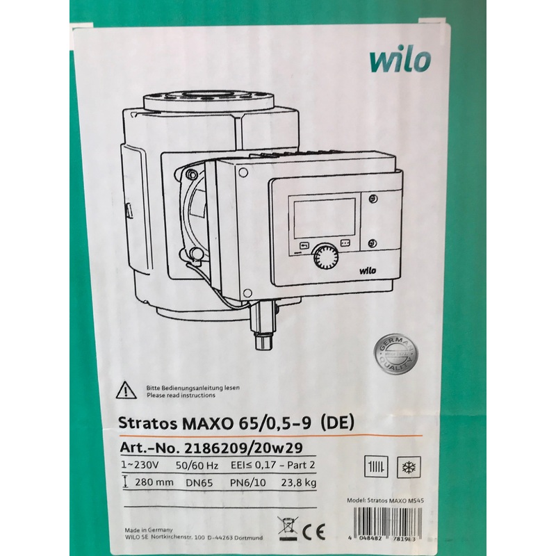 Wilo Stratos MAXO 65/0,5-9 2186209 230v Circulator Pump #2476
