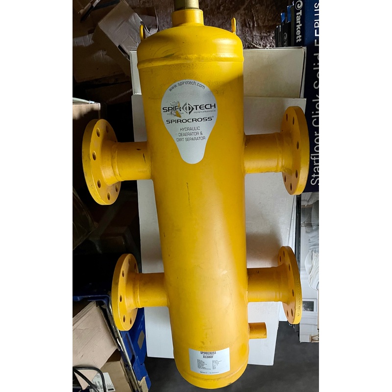 SpiroTech SpiroCross Senior Steel Hydraulic Separator DN080 Flanged XC080F #2898 VAT
