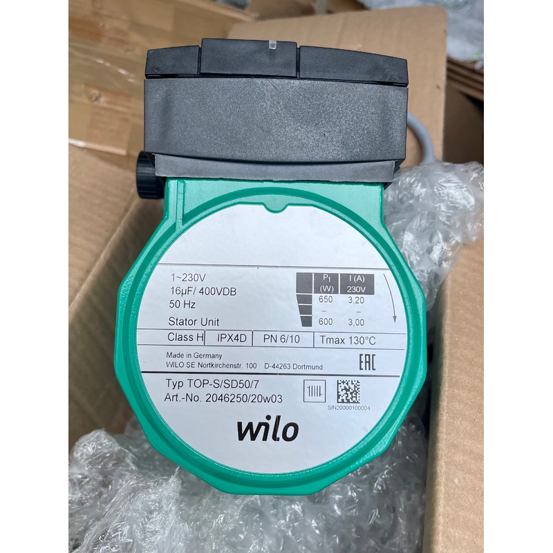 Wilo TOP S SD 50/7 240v Circulator Pump Replacement Head 2046250 #3119/3152