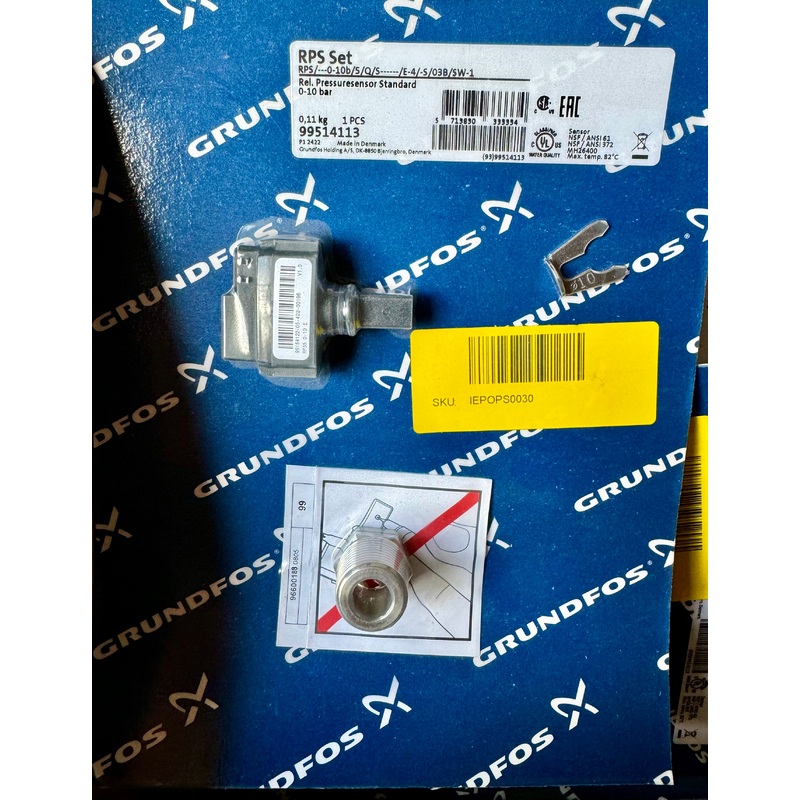 Grundfos Pressure Sensor RPS/—0-10b/5/ Q/S——/E-4/-S/03B/SW-1 99514113